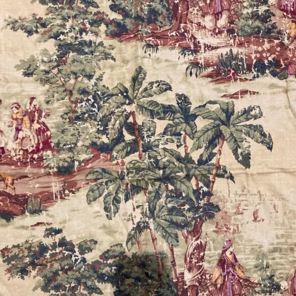 Bosporus Billiard Pastoral Scene Fabric 2+ Yards - Picture 3 of 6